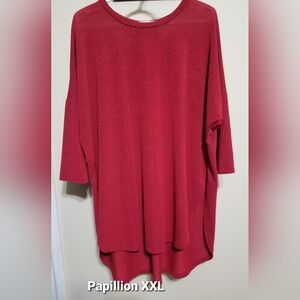 Papillion Tunic Top XXL Red